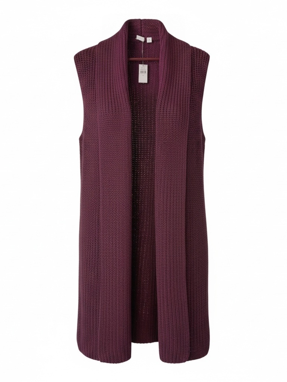 GAP Open Texture Sweater Vest in Burgundy